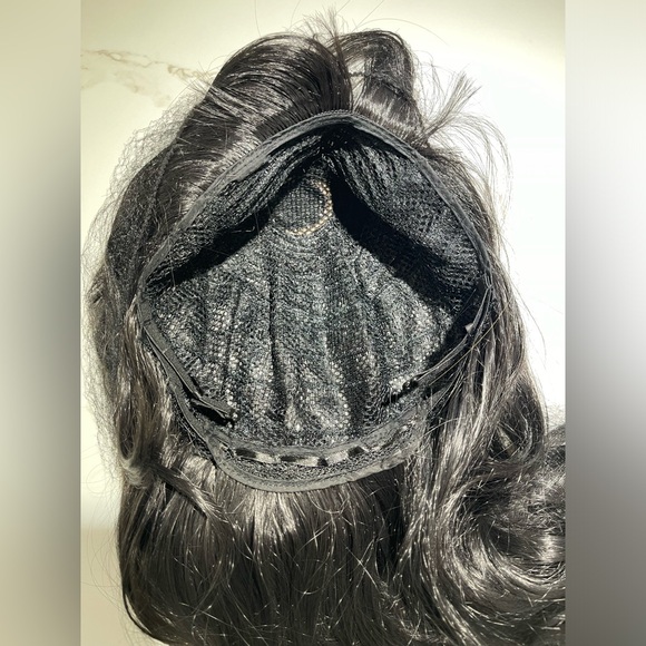 HAIR, 40” long, straight, bangs/layered at front.  Jet black - Picture 12 of 12